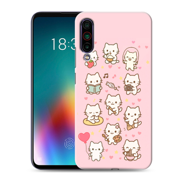 Силиконовый чехол на Meizu 16T с принтом Hello Kitty Хелоу Кити