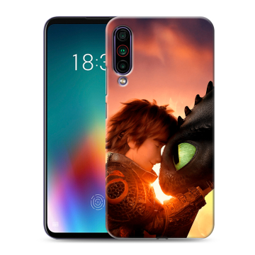 Силиконовый чехол на Meizu 16T с принтом Как приручить дракона