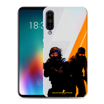 Силиконовый чехол на Meizu 16T с принтом Контер страйк Counter strike