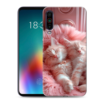 Силиконовый чехол на Meizu 16T с принтом котята котики
