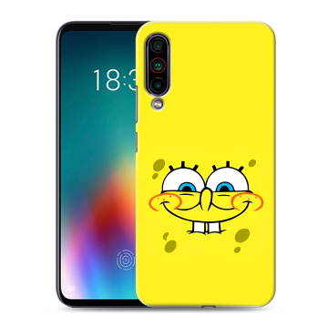 Силиконовый чехол на Meizu 16T с принтом спанчбоб спанч боб