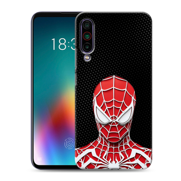 Силиконовый чехол на Meizu 16T с принтом человек паук spiderman