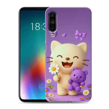 Силиконовый чехол на Meizu 16T с принтом для девочек