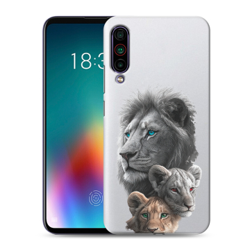 Силиконовый чехол на Meizu 16T с принтом Львы