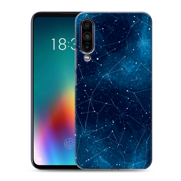 Силиконовый чехол на Meizu 16T с принтом Космос звезды