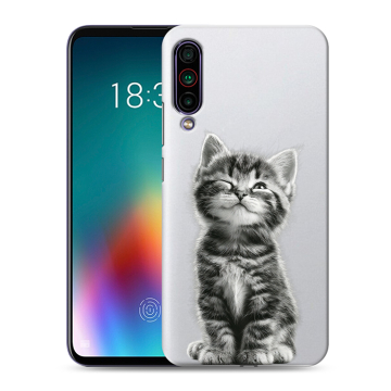 Силиконовый чехол на Meizu 16T с принтом Котенок