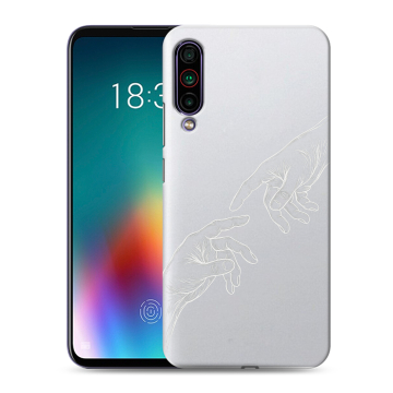 Силиконовый чехол на Meizu 16T с принтом Сотворение мира