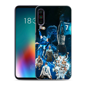Силиконовый чехол на Meizu 16T с принтом Реал Роналдо