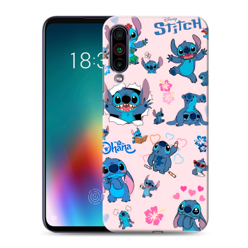 Силиконовый чехол на Meizu 16T с принтом Лило и Стич