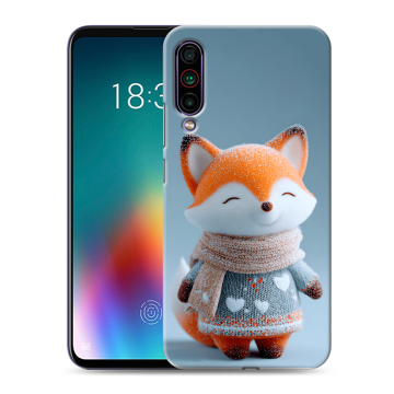 Силиконовый чехол на Meizu 16T с принтом Лиса
