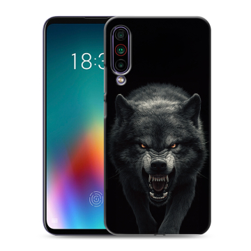 Силиконовый чехол на Meizu 16T с принтом Волк