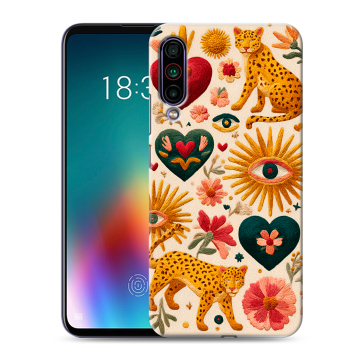 Силиконовый чехол на Meizu 16T с принтом Модный принт