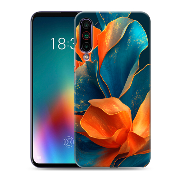 Силиконовый чехол на Meizu 16T с принтом Цветы