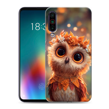 Силиконовый чехол на Meizu 16T с принтом Милая сова