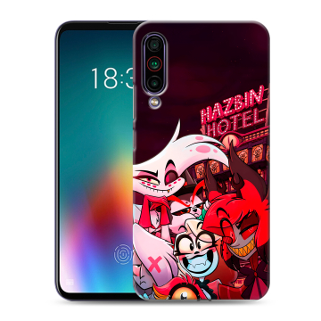 Силиконовый чехол на Meizu 16T с принтом Hazbin Hotel Отель Хазбин