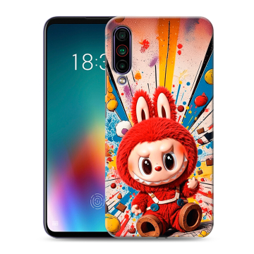 Силиконовый чехол на Meizu 16T с принтом Labubu Лабубу