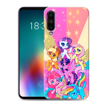 Силиконовый чехол на Meizu 16T с принтом My little pony Дружба чудо