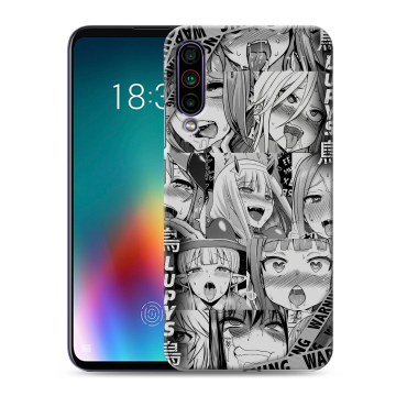 Силиконовый чехол на Meizu 16T с принтом Ahegao Ахегао Аниме