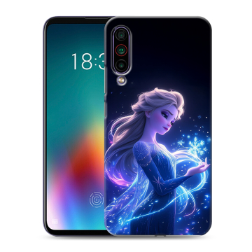 Силиконовый чехол на Meizu 16T с принтом Холодное сердце Frozen