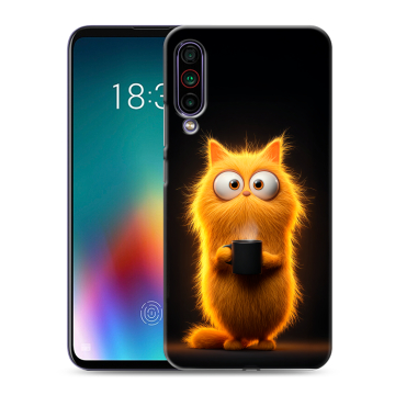 Силиконовый чехол на Meizu 16T с принтом Смешной кот