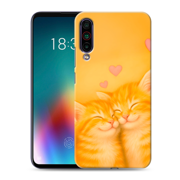 Силиконовый чехол на Meizu 16T с принтом Милые котята