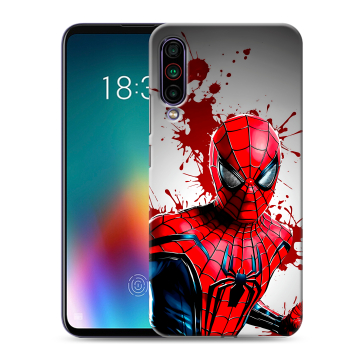 Силиконовый чехол на Meizu 16T с принтом Spiderman Человек паук