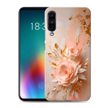 Силиконовый чехол на Meizu 16T с принтом женский