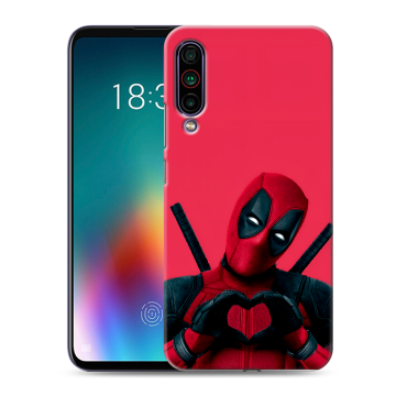 Силиконовый чехол на Meizu 16T с принтом Дедпул Deadpool