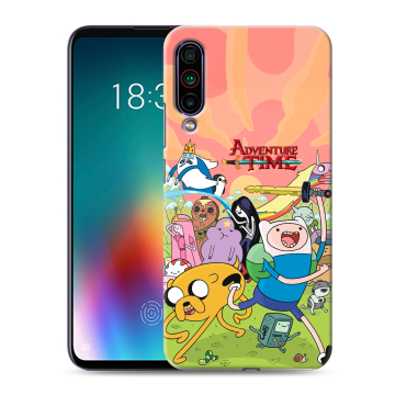 Силиконовый чехол на Meizu 16T с принтом Adventure time Время приключений