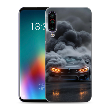 Силиконовый чехол на Meizu 16T с принтом BMW БМВ