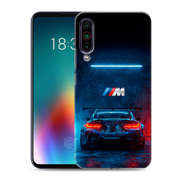 Силиконовый чехол на Meizu 16T с принтом BMW БМВ