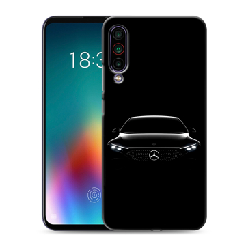 Силиконовый чехол на Meizu 16T с принтом Mercedes Мерседес