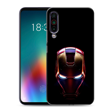 Силиконовый чехол на Meizu 16T с принтом IronMan Железный человек