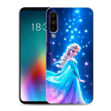 Силиконовый чехол на Meizu 16T с принтом Холодное сердце Frozen