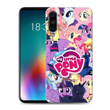 Силиконовый чехол на Meizu 16T с принтом My little pony Дружба чудо