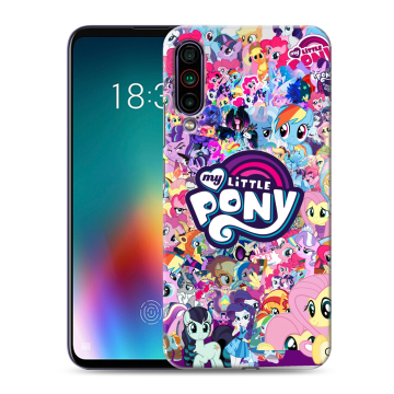Силиконовый чехол на Meizu 16T с принтом My little pony Дружба чудо