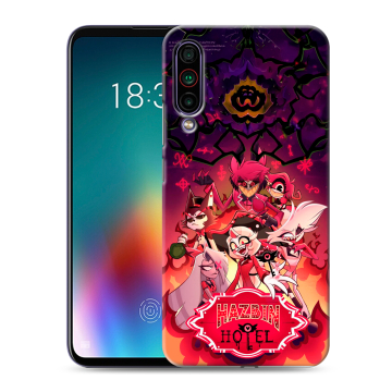 Силиконовый чехол на Meizu 16T с принтом Hazbin Hotel Отель Хазбин