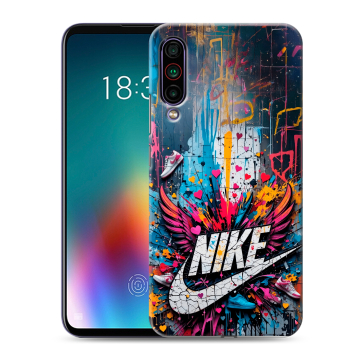 Силиконовый чехол на Meizu 16T с принтом Nike Найк