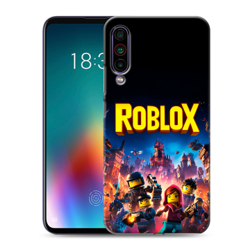 Силиконовый чехол на Meizu 16T с принтом Roblox Роблокс
