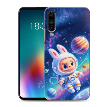 Силиконовый чехол на Meizu 16T с принтом Labubu Лабубу