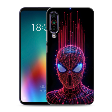 Силиконовый чехол на Meizu 16T с принтом Spiderman Человек паук