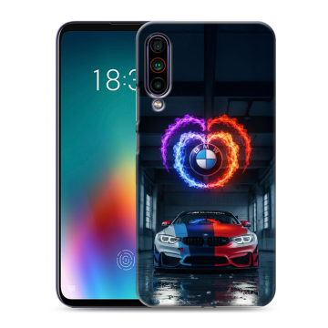 Силиконовый чехол на Meizu 16T с принтом BMW БМВ