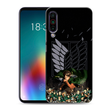Силиконовый чехол на Meizu 16T с принтом Атака титанов