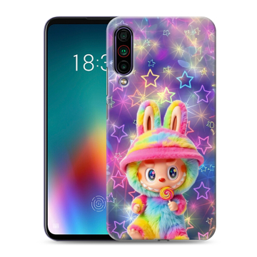 Силиконовый чехол на Meizu 16T с принтом Labubu Лабубу