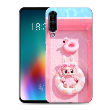 Силиконовый чехол на Meizu 16T с принтом Labubu Лабубу