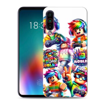 Силиконовый чехол на Meizu 16T с принтом Roblox Роблокс