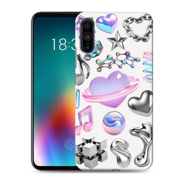 Силиконовый чехол на Meizu 16T с принтом Y2K