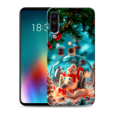 Силиконовый чехол на Meizu 16T с принтом Новый год