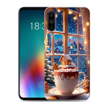 Силиконовый чехол на Meizu 16T с принтом Новый год