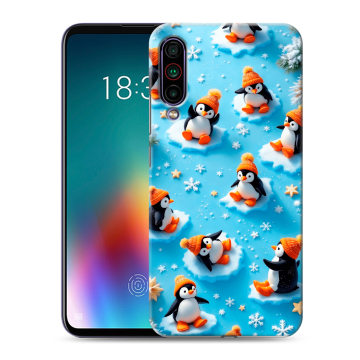 Силиконовый чехол на Meizu 16T с принтом Новый год